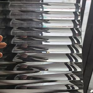 1 Zoll niedriges Regenbogen-Musterglas