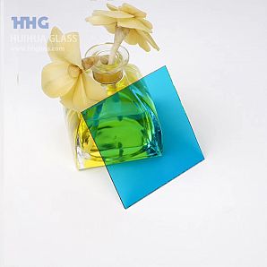 Ozeanblaues Farbglas