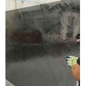 Graue Barockglasscheibe