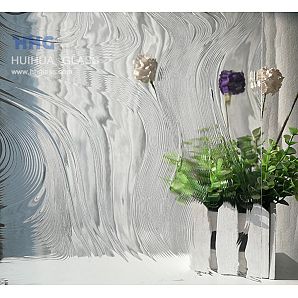 Atractive barockes strukturiertes Glasmuster