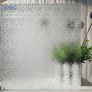 Vintage Flora Texture Glass Für Altes Fensterglas