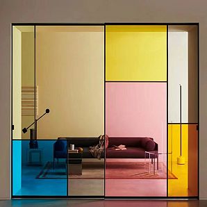 Floatglas in RAL-Farbe