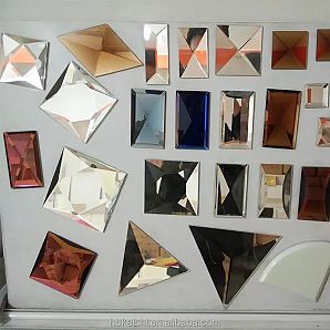 Abgeschrägte Glas-Spiegelstreifen-Fliese