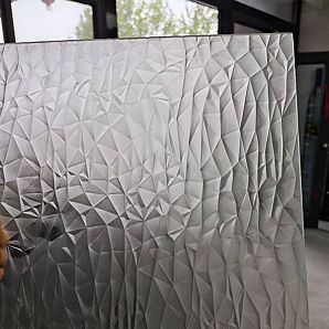 Satinierte Aurora-Glasstruktur