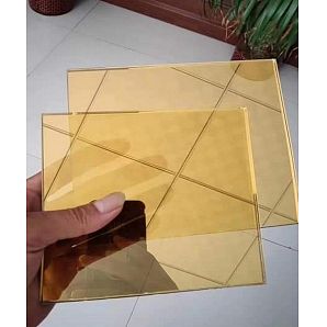 Sunset Gold Reflektierendes Sonnenschutzglas