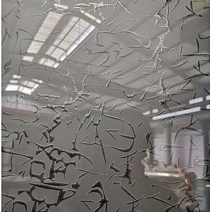 Ice-Slush-Glas für die Innenarchitektur